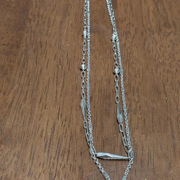 Kendra Scott Turquoise Silver Pendant Necklace - Picture 3 of 4